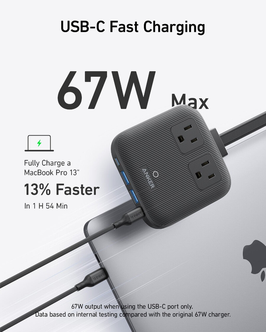 anker nano ladestasjon 6-i-1 67w
