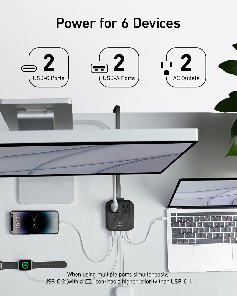 anker nano ladestasjon 6-i-1 67w