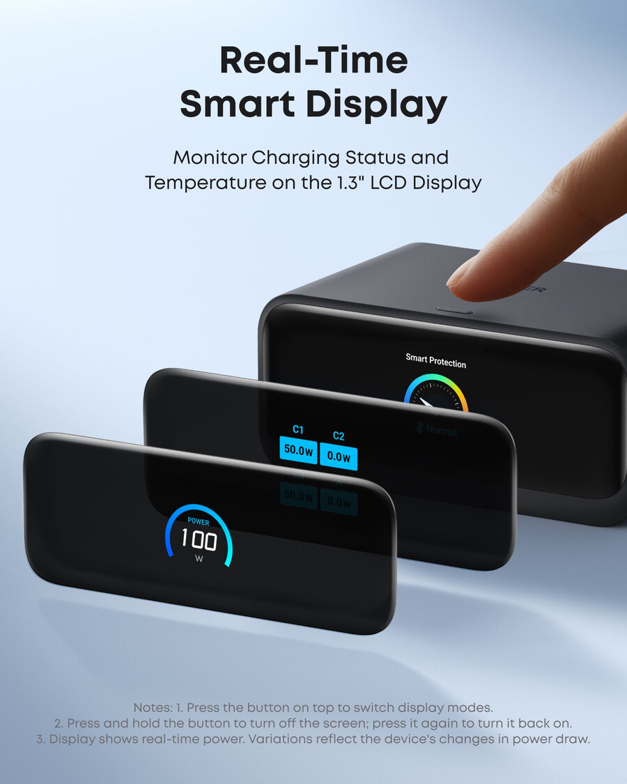 anker nano ladestasjon 7-i-1 100w