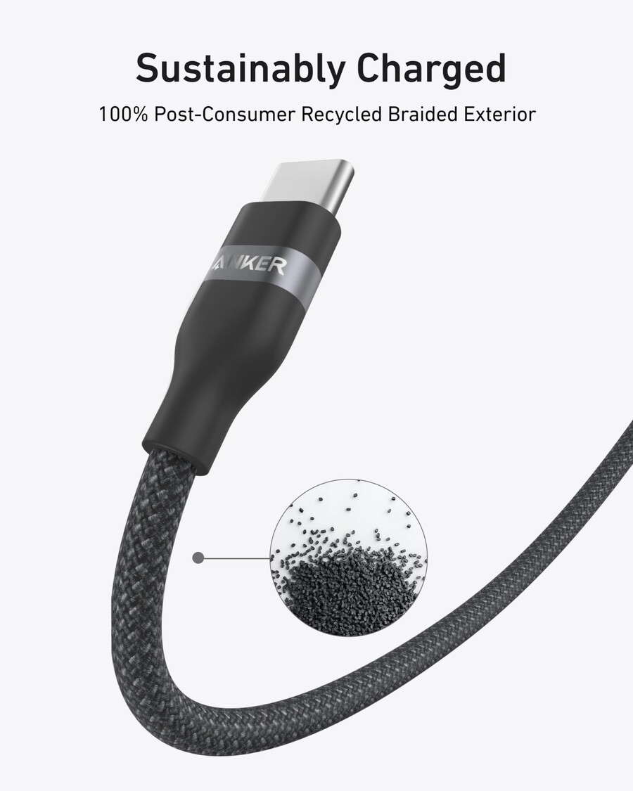 anker usb-c til usb-c-kabel 09 m 18 m 240 w resirkulert flettet 2-pakning