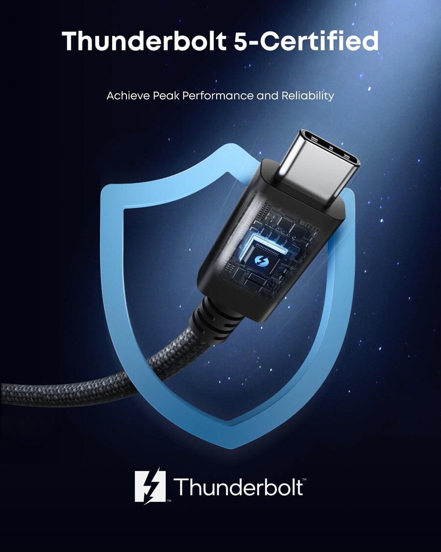 anker prime thunderbolt 5-kabel 33 fot17 fot 80 gbps 240 w