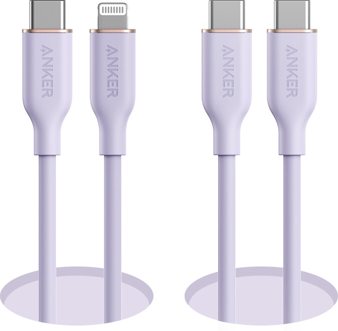 anker 643 usb-c til usb-c-kabel flow silikon