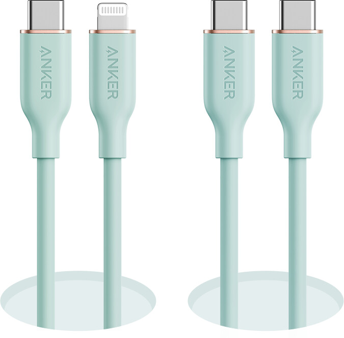anker 643 usb-c til usb-c-kabel flow silikon
