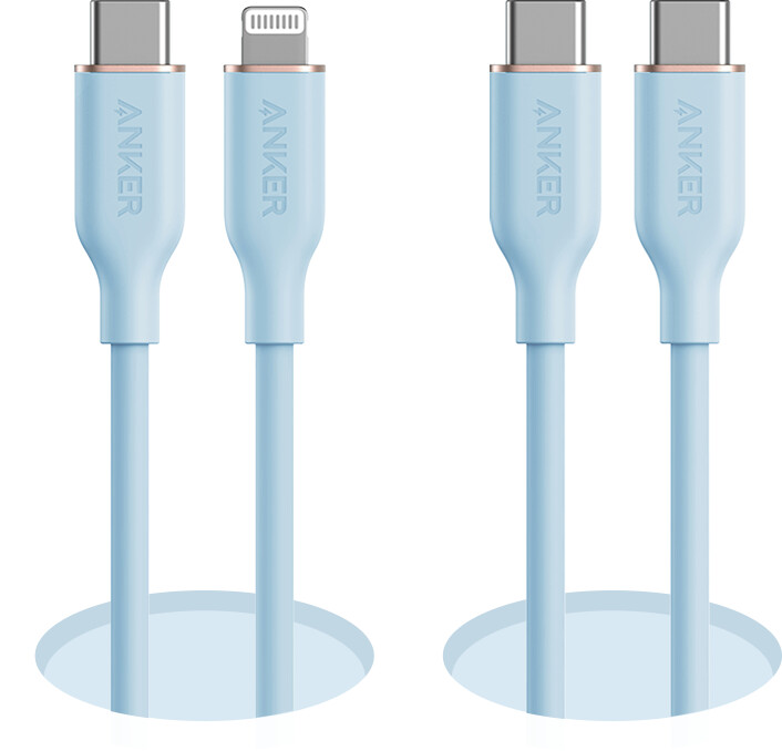 anker 643 usb-c til usb-c-kabel flow silikon