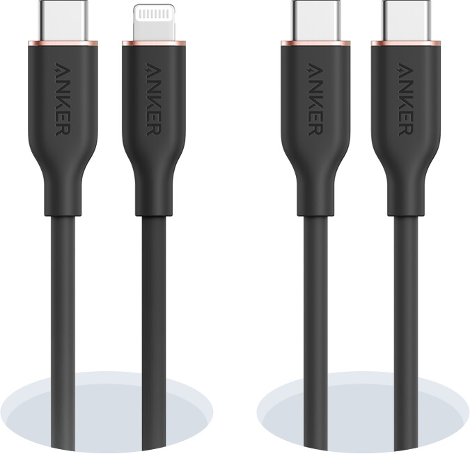 anker 643 usb-c til usb-c-kabel flow silikon