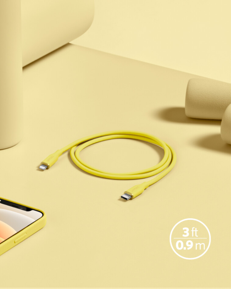 anker 641 usb-c til lightning-kabel flow 90 cm silikon