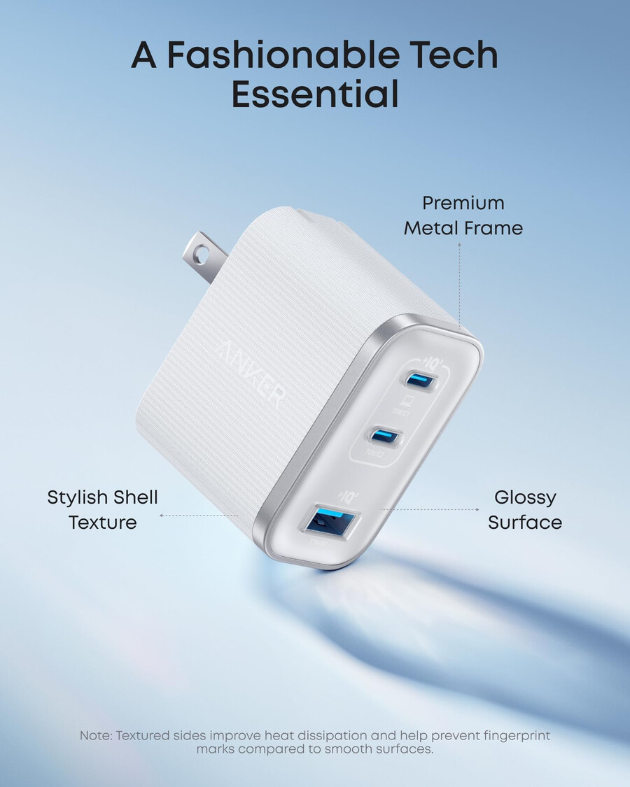 anker nano-lader 70 w 3 porter – 2-pakning
