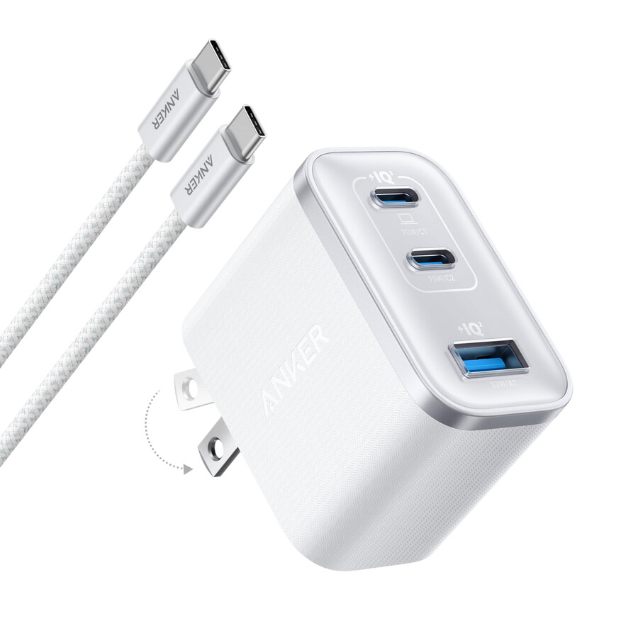 anker nano-lader 70 w 3 porter