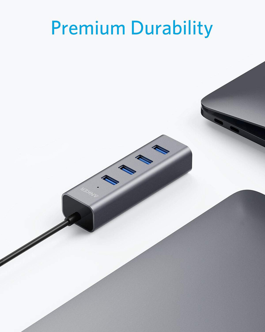 usb-c til 4-porters usb 3.0-hub