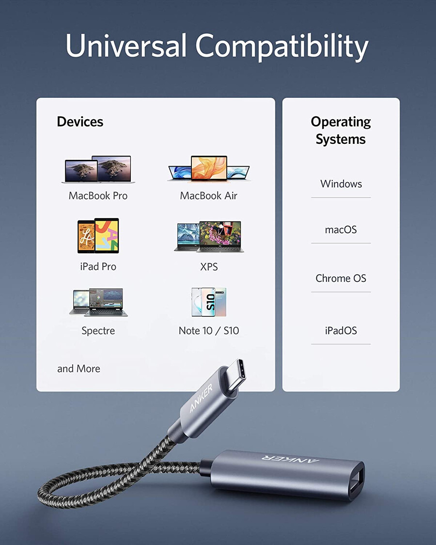 anker powerexpand usb-c til displayport-adapter