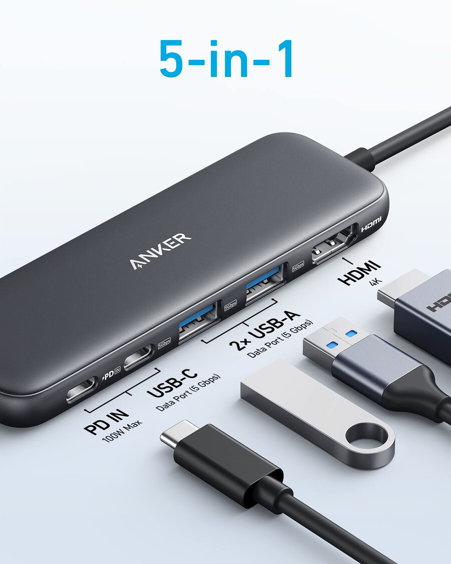 anker 332 usb-c-hub 5-i-1