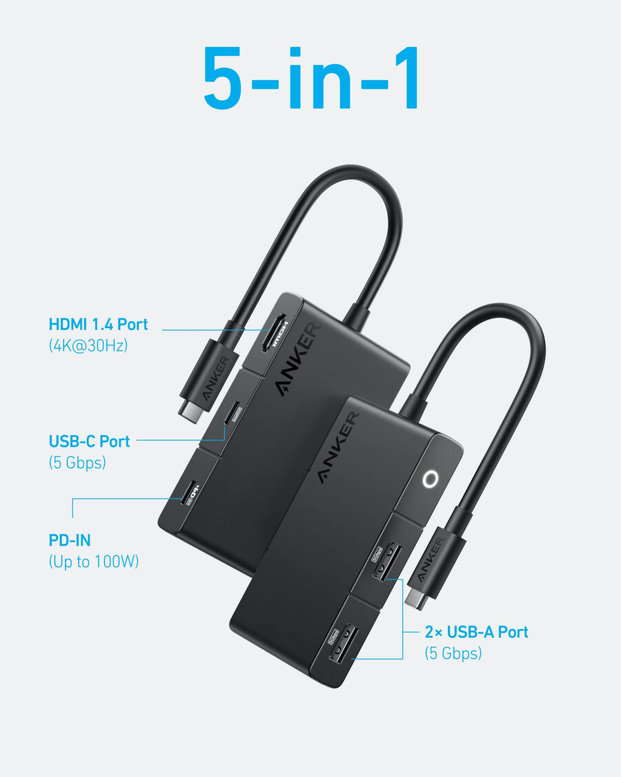 anker 322 usb-c-hub 5-i-1