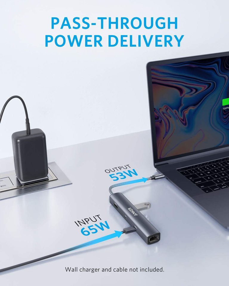 anker 543 usb-c-hub 6-i-1 slank