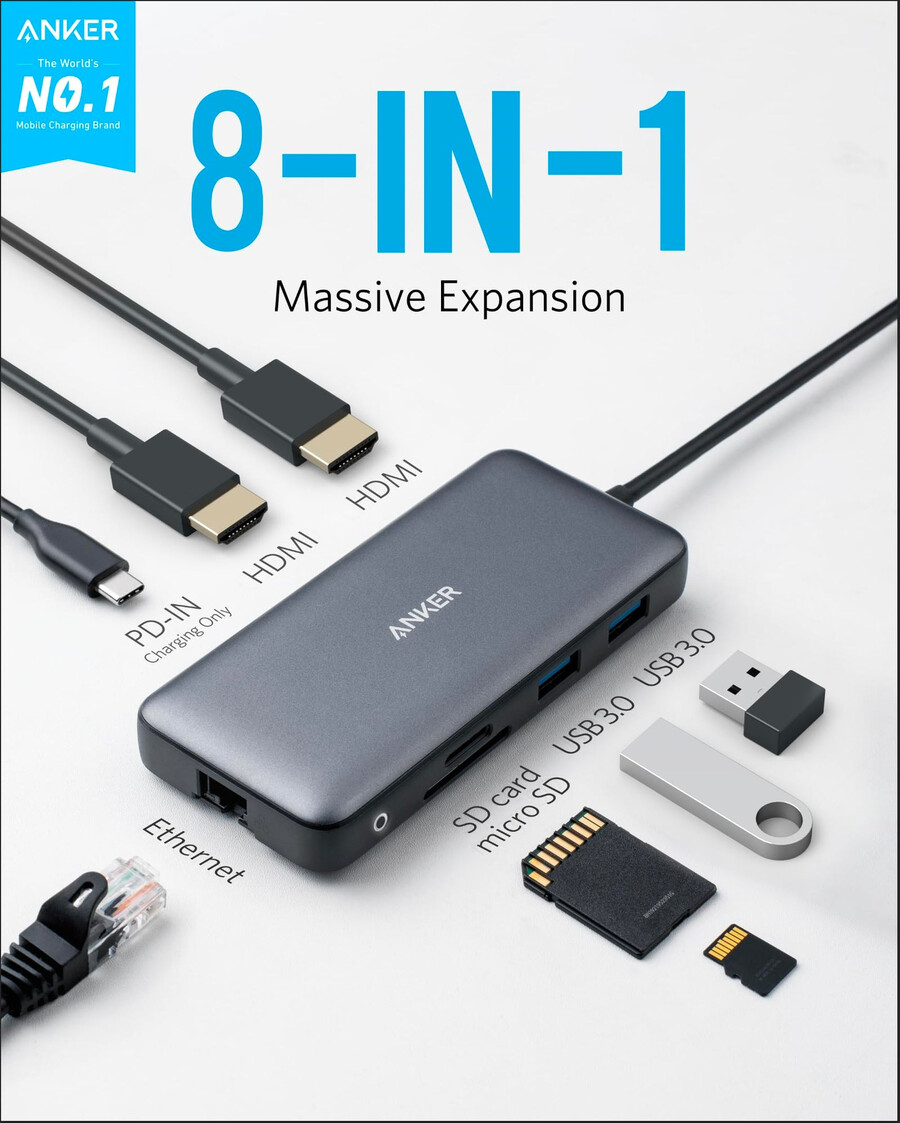 anker 553 usb-c-hub 8-i-1