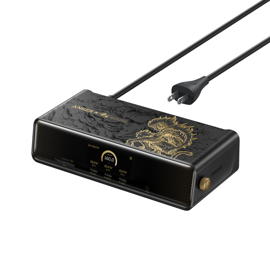 anker × black myth wukong edition anker prime-dokkingstasjon 14-i-1 trippel skjerm displaylink med dl7400