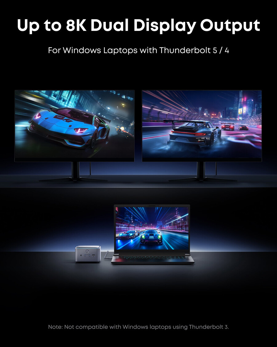 anker prime tb5 dokkingstasjon 14-i-1 140w 8k thunderbolt 5