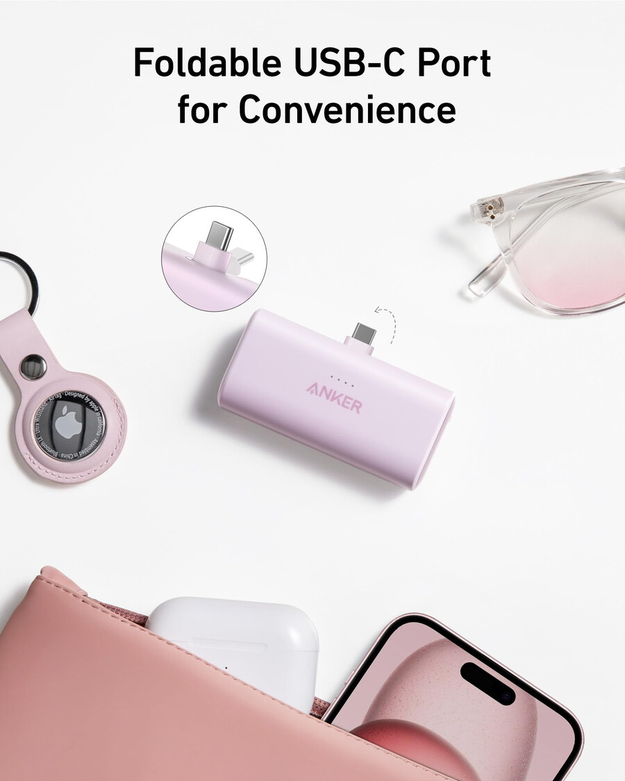 anker nano power bank 225 w innebygd usb-c-kontakt