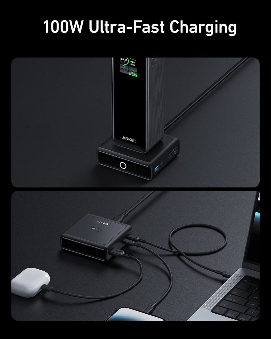 anker 100w ladestasjon for anker prime power bank