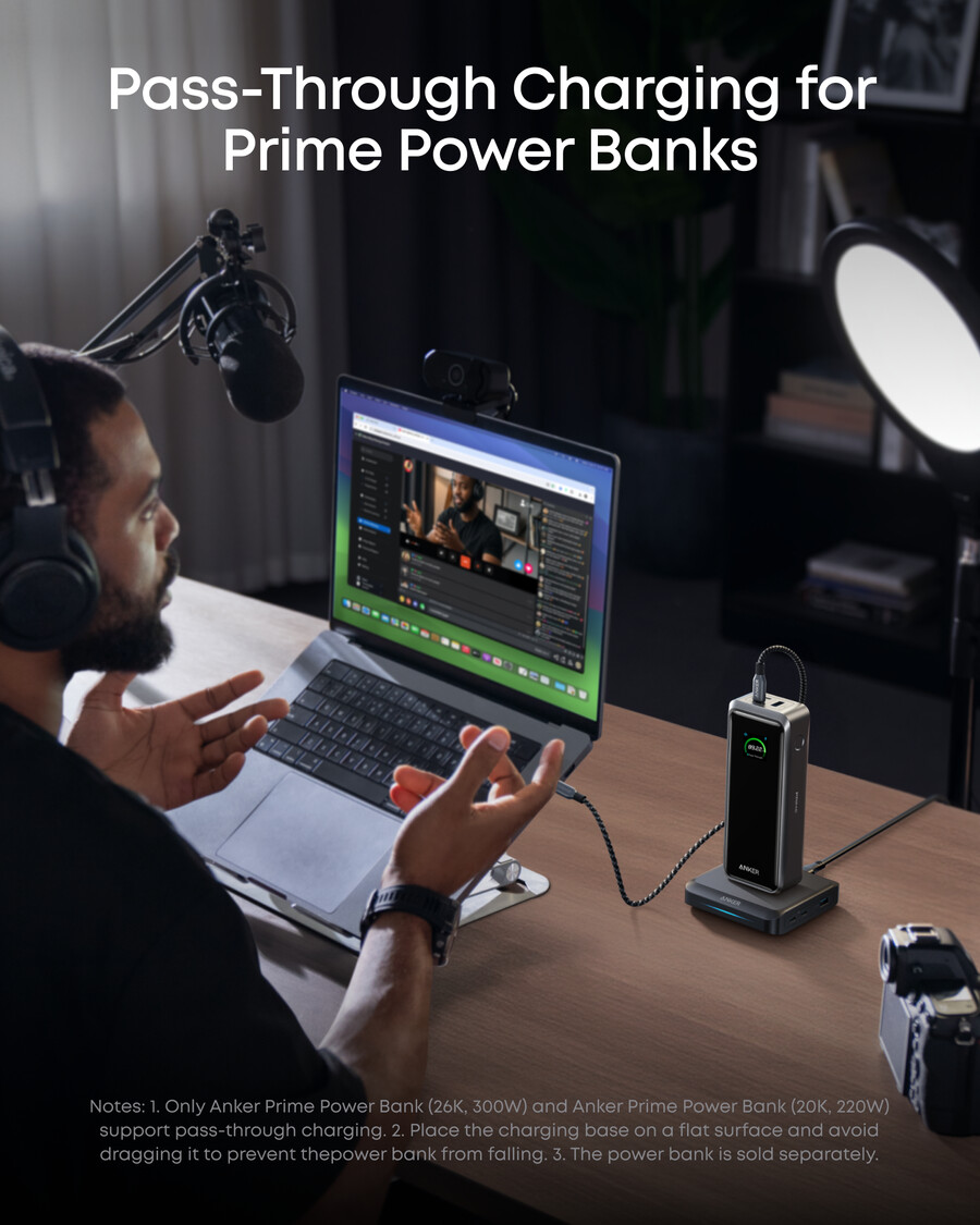 anker prime ladestasjon 150 w 3 porter