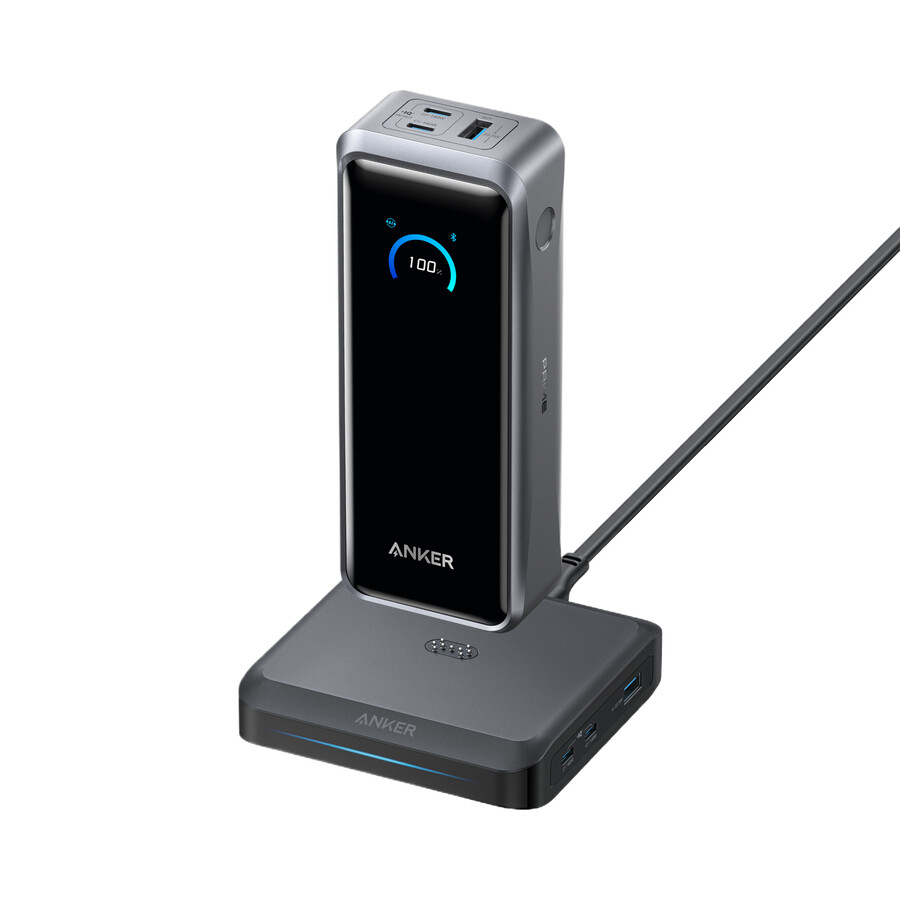 anker prime power bank 26k 300w med ladestasjon