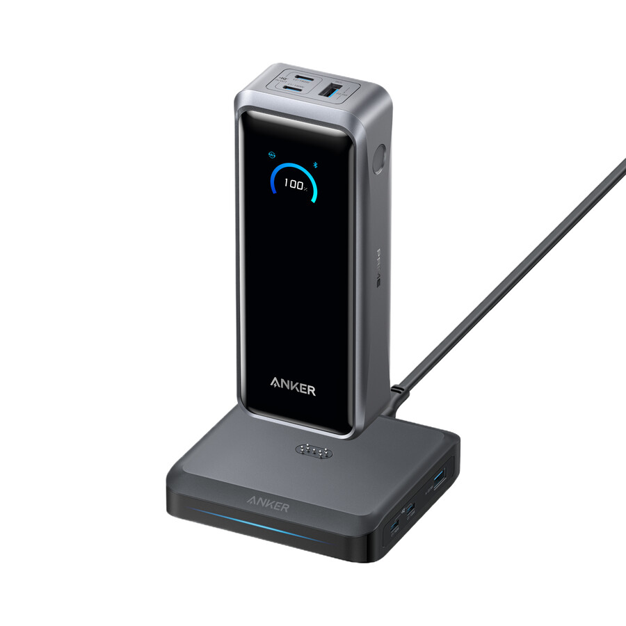 anker prime power bank 26k 300w med ladestasjon