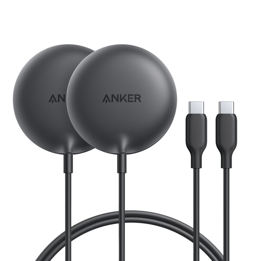 anker zolo magnetisk trådløs lader 2-pakning